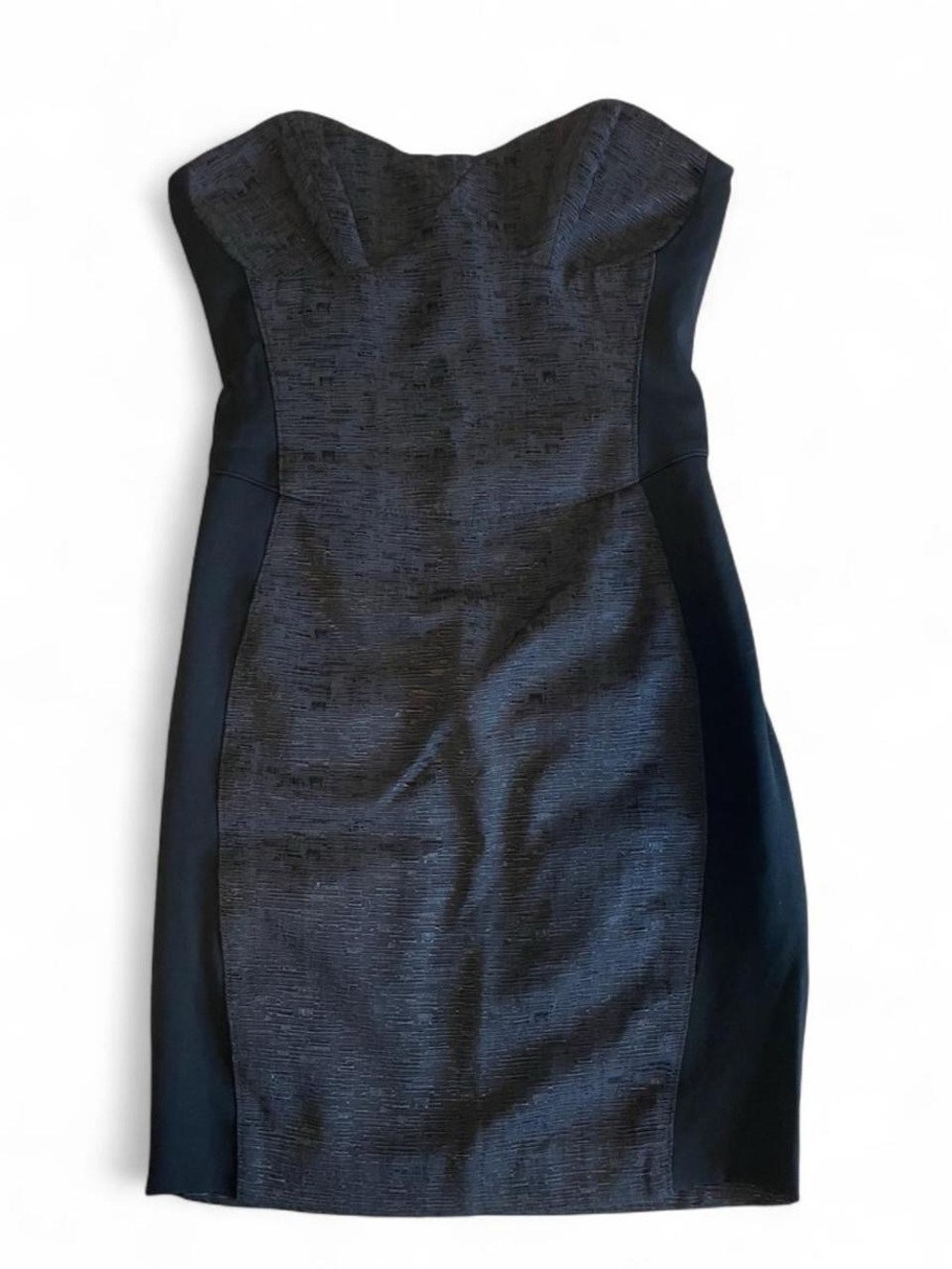 Bebe Black Sweetheart Mini-Dress